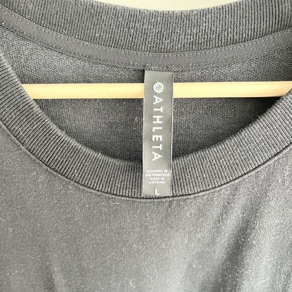 Athleta Balance Mini Long Sleeve Dress Black Size Large 173884 - Picture 3 of 3